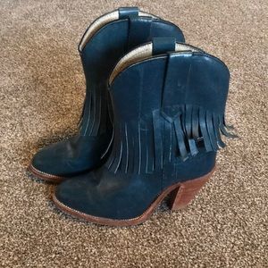 Vintage Fry Fringe Cowgirl Booties